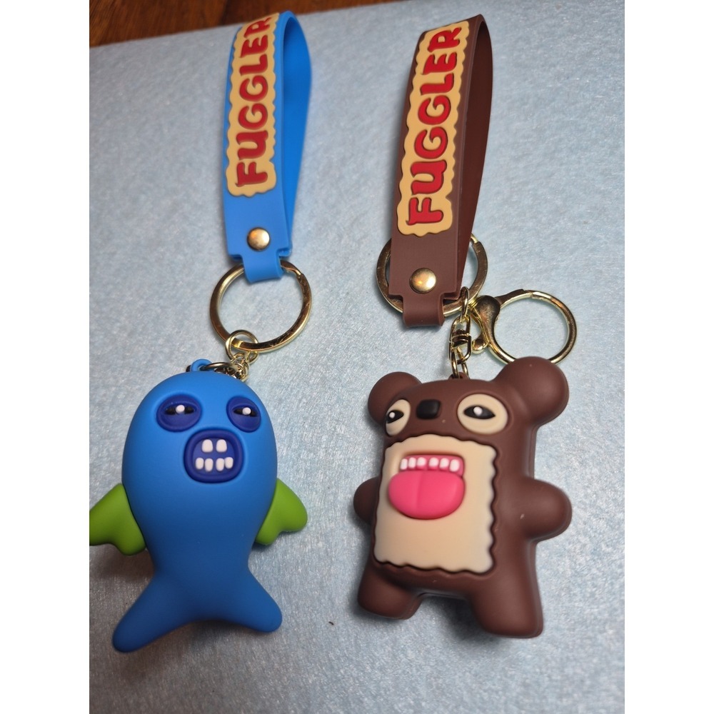 Lot Of 2 FUGGLER KEYCHAINS